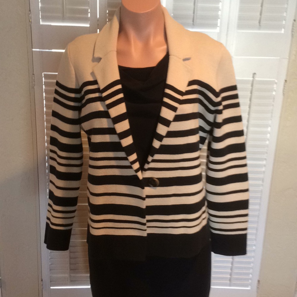 Loft knit sweater jacket.